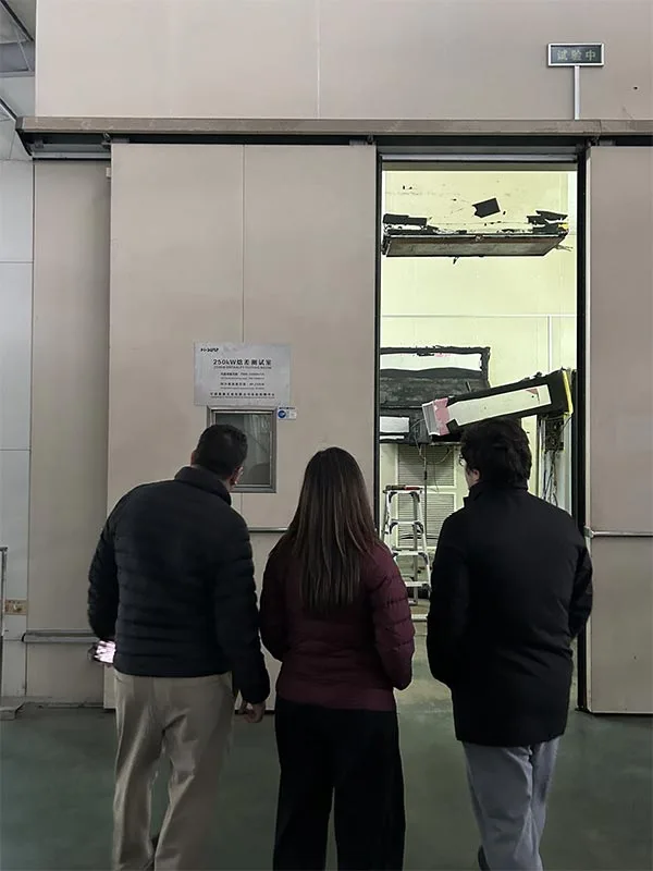 Customer visits the commissioning room